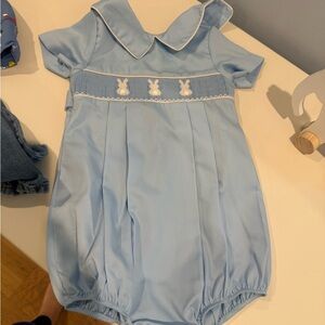 Blue Kids One Piece with Bunny Design